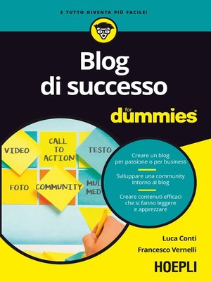 cover image of Blog di successo for dummies